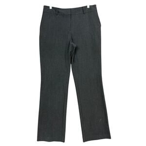 Ann Taylor Womens Pants Charcoal Gray Flat Front Curvy Fit Dress Work 10